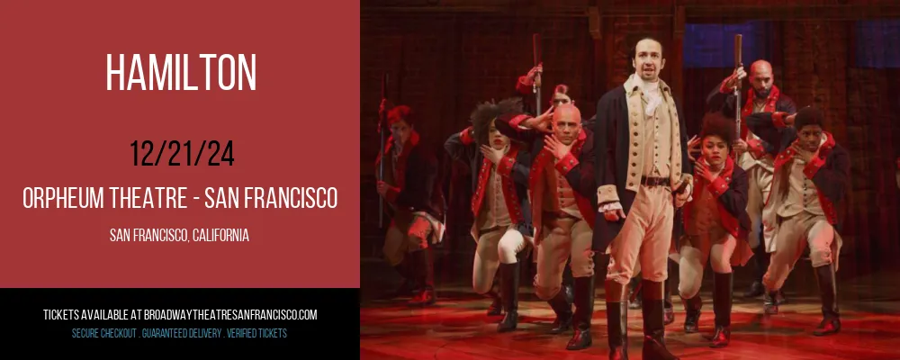 Hamilton at Orpheum Theatre